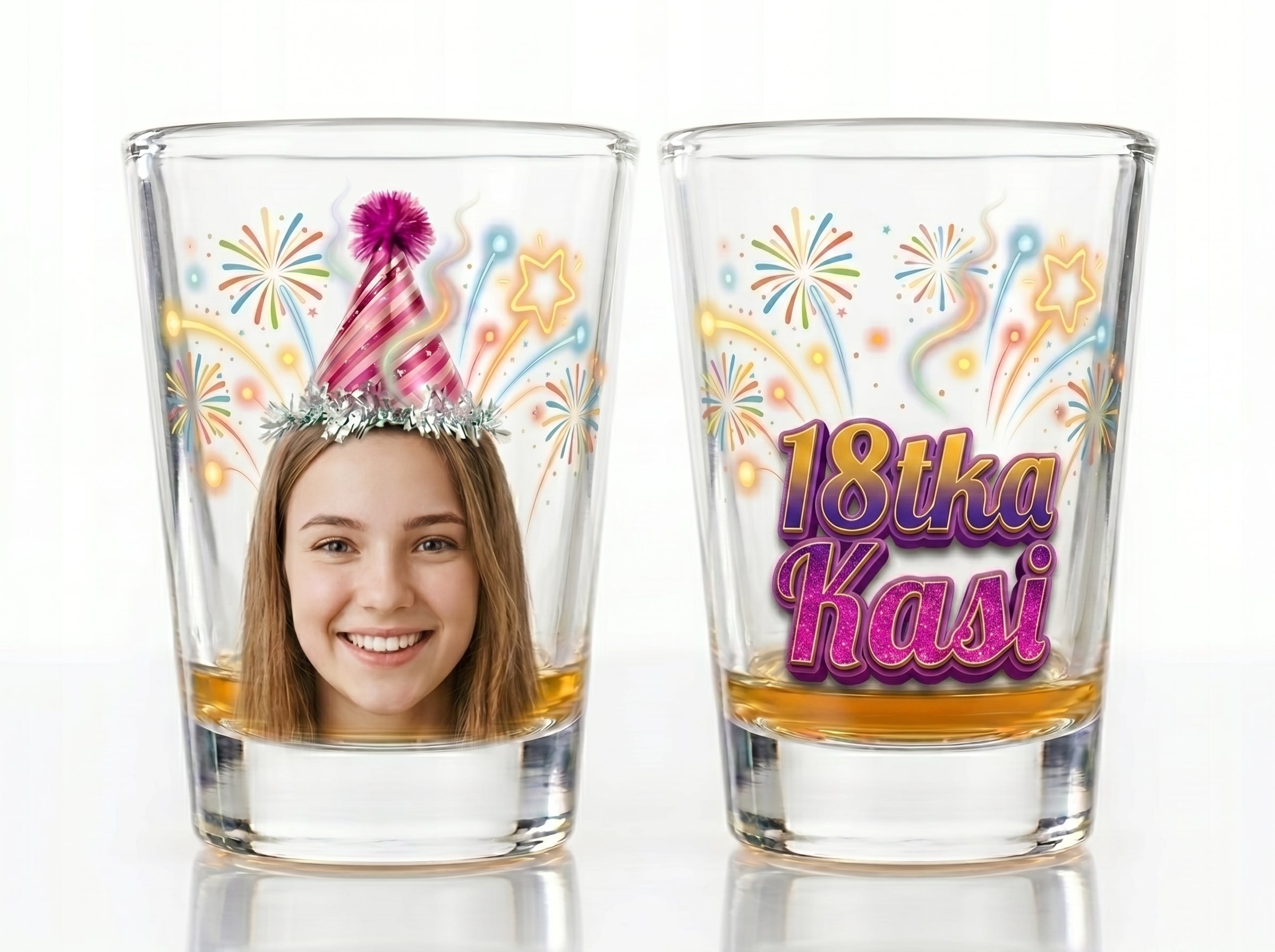 Personalizowany kieliszek do shotów wódki wódkę prezent szot 18 urodziny